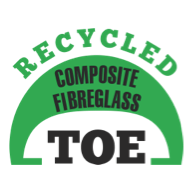 RECYCLED COMPOSITE FIBERGLASS TOE-CAPS